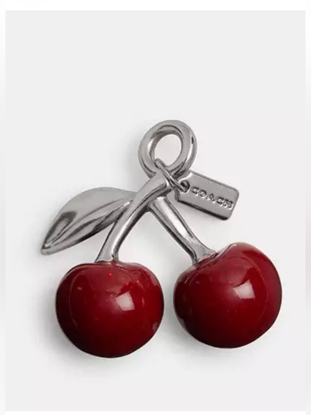 Coach Cherry mini charm NWT